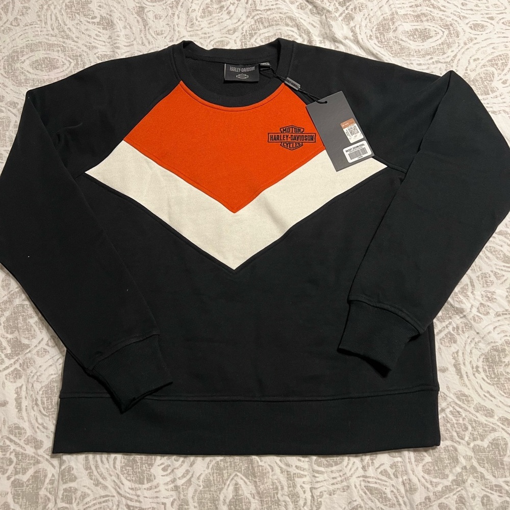Womens Harley Davidson crew neck sweat shirt
